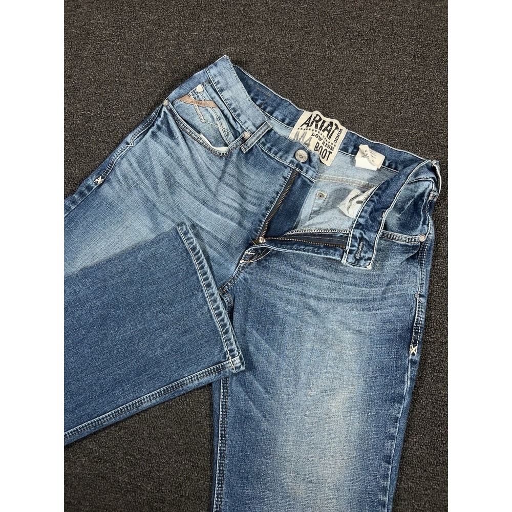 Ariat M4 Low Rise Bootcut Jeans Men's 32x32 (Fits 33x32) Blue Denim Western
